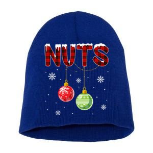 Chest Nuts Matching Chestnuts Funny Christmas Couples Nuts Gift Short Acrylic Beanie