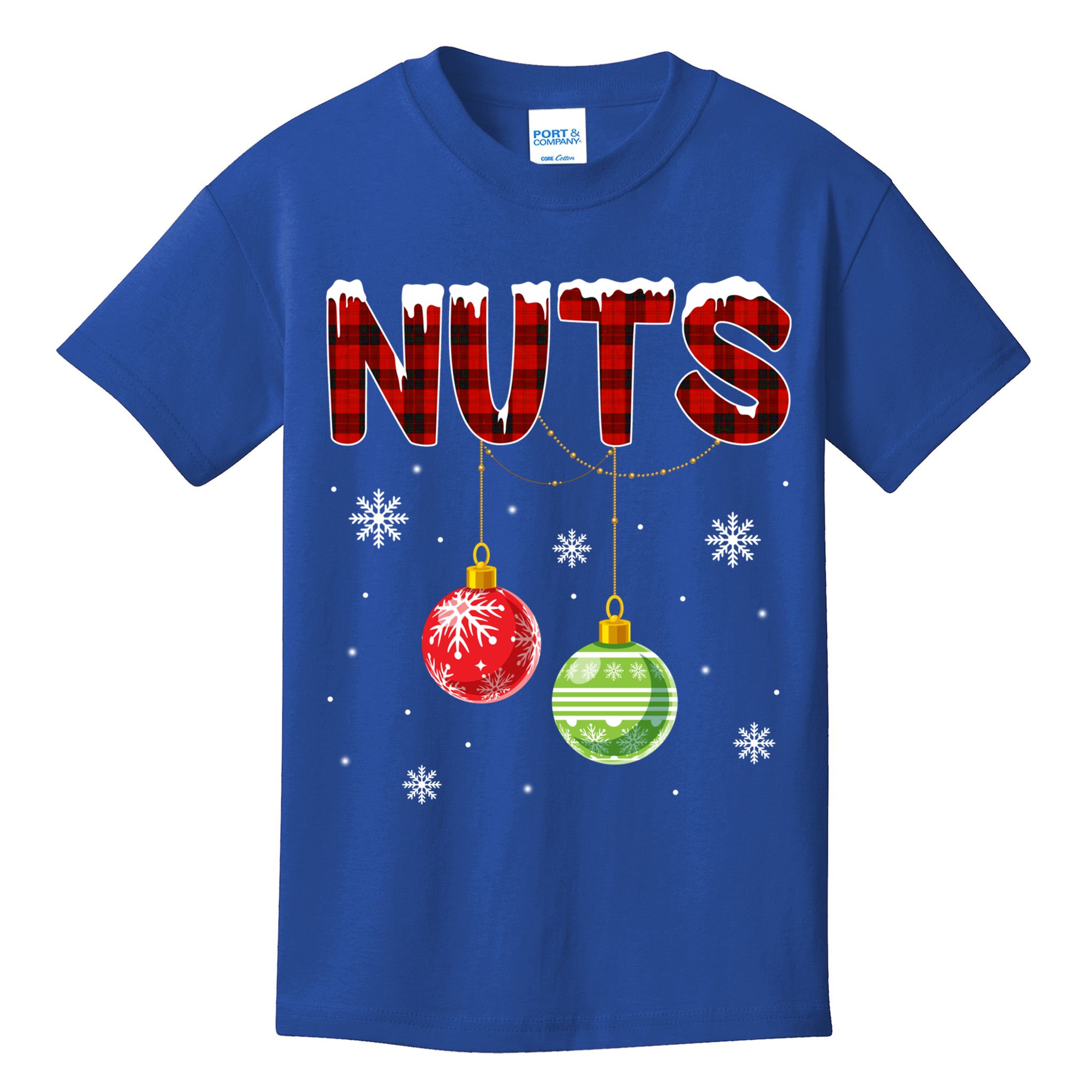 Chest Nuts Matching Chestnuts Funny Christmas Couples Nuts Gift Kids T-Shirt