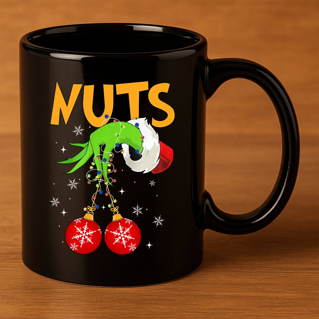 Chest Nuts Matching Chestnuts Christmas Snow Couples 11oz C Handle Ceramic Mug
