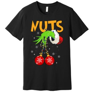 Chest Nuts Matching Chestnuts Christmas Snow Couples Premium T-Shirt