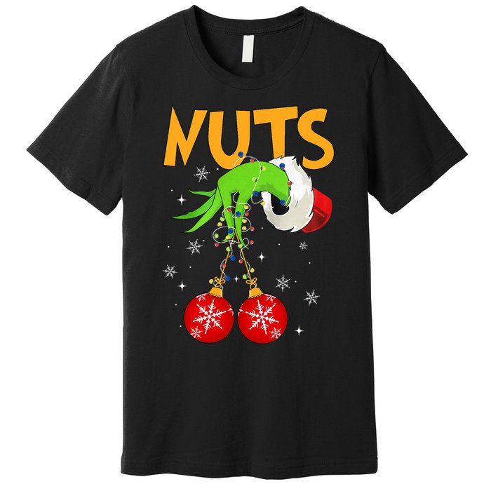 Chest Nuts Matching Chestnuts Christmas Snow Couples Premium T-Shirt