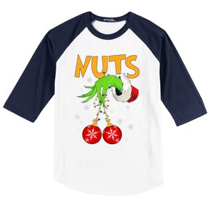 Chest Nuts Matching Chestnuts Christmas Snow Couples Baseball Sleeve Shirt