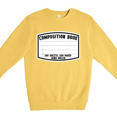 Composition Notebook Matching Group Halloween Teacher Premium Crewneck Sweatshirt