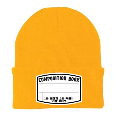 Composition Notebook Matching Group Halloween Teacher Knit Cap Winter Beanie