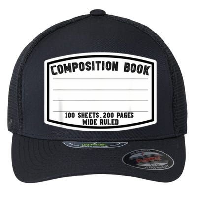 Composition Notebook Matching Group Halloween Teacher Flexfit Unipanel Trucker Cap