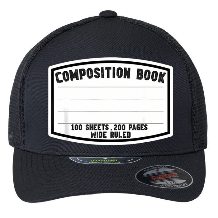 Composition Notebook Matching Group Halloween Teacher Flexfit Unipanel Trucker Cap