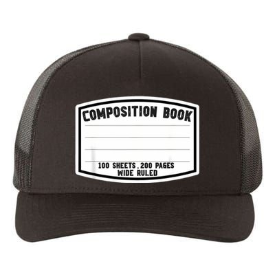 Composition Notebook Matching Group Halloween Teacher Yupoong Adult 5-Panel Trucker Hat