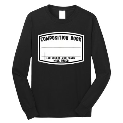 Composition Notebook Matching Group Halloween Teacher Long Sleeve Shirt