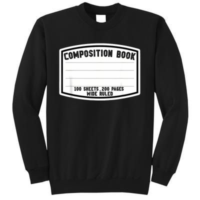 Composition Notebook Matching Group Halloween Teacher Sweatshirt