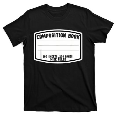 Composition Notebook Matching Group Halloween Teacher T-Shirt