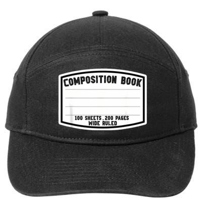 Composition Notebook Matching Group Halloween Teacher 7-Panel Snapback Hat