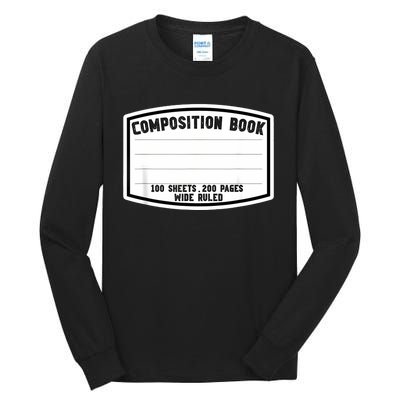 Composition Notebook Matching Group Halloween Teacher Tall Long Sleeve T-Shirt