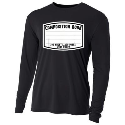 Composition Notebook Matching Group Halloween Teacher Cooling Performance Long Sleeve Crew