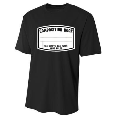 Composition Notebook Matching Group Halloween Teacher Performance Sprint T-Shirt