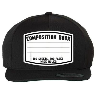 Composition Notebook Matching Group Halloween Teacher Wool Snapback Cap