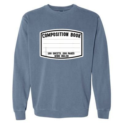 Composition Notebook Matching Group Halloween Teacher Garment-Dyed Sweatshirt