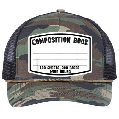 Composition Notebook Matching Group Halloween Teacher Retro Rope Trucker Hat Cap