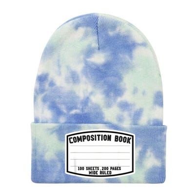 Composition Notebook Matching Group Halloween Teacher Tie Dye 12in Knit Beanie