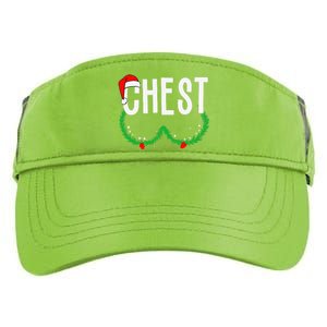 Chest Nuts Matching Chestnuts Funny Christmas Couples Chest Gift Adult Drive Performance Visor