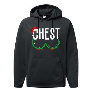 Chest Nuts Matching Chestnuts Funny Christmas Couples Chest Gift Performance Fleece Hoodie