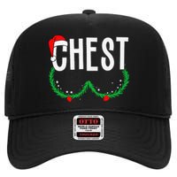 Chest Nuts Matching Chestnuts Funny Christmas Couples Chest Gift High Crown Mesh Back Trucker Hat