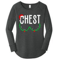 Chest Nuts Matching Chestnuts Funny Christmas Couples Chest Gift Women's Perfect Tri Tunic Long Sleeve Shirt