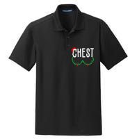 Chest Nuts Matching Chestnuts Funny Christmas Couples Chest Gift Dry Zone Grid Polo