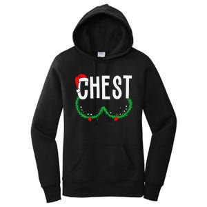 Chest Nuts Matching Chestnuts Funny Christmas Couples Chest Gift Women's Pullover Hoodie