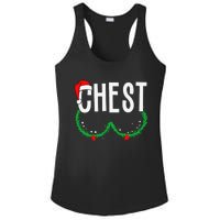 Chest Nuts Matching Chestnuts Funny Christmas Couples Chest Gift Ladies PosiCharge Competitor Racerback Tank