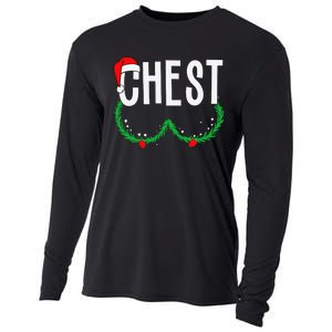 Chest Nuts Matching Chestnuts Funny Christmas Couples Chest Gift Cooling Performance Long Sleeve Crew