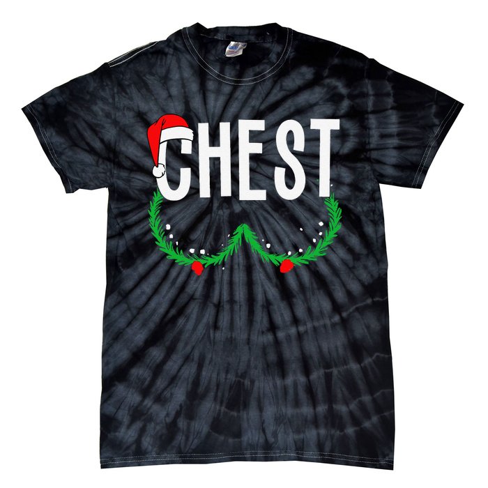 Chest Nuts Matching Chestnuts Funny Christmas Couples Chest Gift Tie-Dye T-Shirt