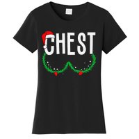 Chest Nuts Matching Chestnuts Funny Christmas Couples Chest Gift Women's T-Shirt