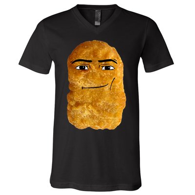 Chicken Nugget Meme V-Neck T-Shirt