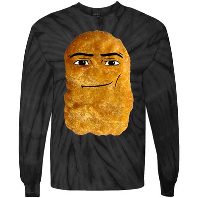 Chicken Nugget Meme Tie-Dye Long Sleeve Shirt