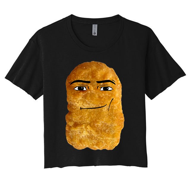 Chicken Nugget Meme Crop Top