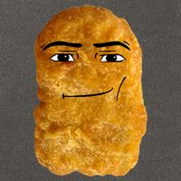 Chicken Nugget Meme Cotton Canvas Backpack