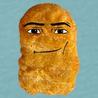 Chicken Nugget Meme Sueded Cloud Jersey T-Shirt