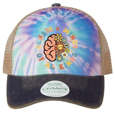 Celebrate Neurodiversity Minds Of All Kinds Legacy Tie Dye Trucker Hat