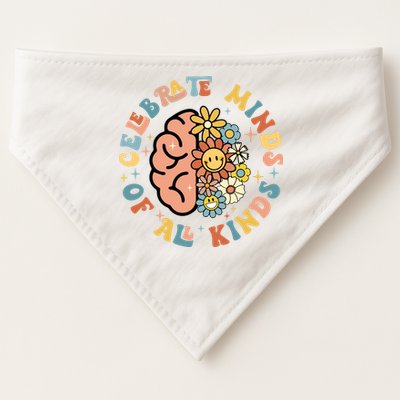 Celebrate Neurodiversity Minds Of All Kinds USA-Made Doggie Bandana