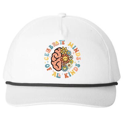 Celebrate Neurodiversity Minds Of All Kinds Snapback Five-Panel Rope Hat