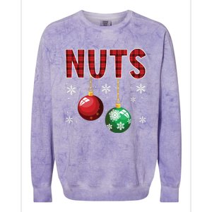 Chest Nuts Matching Chestnuts Funny Christmas Couples Nuts Colorblast Crewneck Sweatshirt