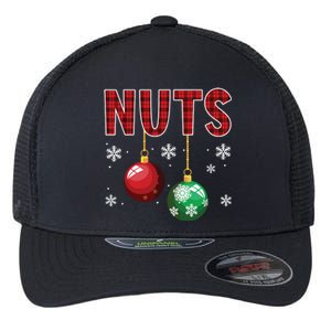 Chest Nuts Matching Chestnuts Funny Christmas Couples Nuts Flexfit Unipanel Trucker Cap