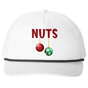 Chest Nuts Matching Chestnuts Funny Christmas Couples Nuts Snapback Five-Panel Rope Hat