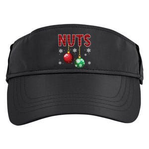 Chest Nuts Matching Chestnuts Funny Christmas Couples Nuts Adult Drive Performance Visor