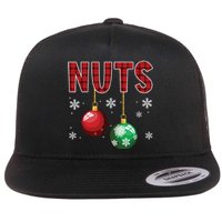 Chest Nuts Matching Chestnuts Funny Christmas Couples Nuts Flat Bill Trucker Hat