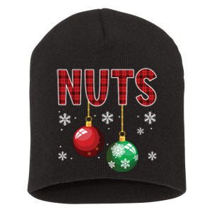 Chest Nuts Matching Chestnuts Funny Christmas Couples Nuts Short Acrylic Beanie