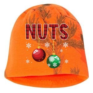 Chest Nuts Matching Chestnuts Funny Christmas Couples Nuts Kati - Camo Knit Beanie