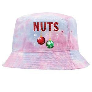 Chest Nuts Matching Chestnuts Funny Christmas Couples Nuts Tie-Dyed Bucket Hat