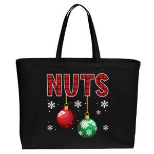 Chest Nuts Matching Chestnuts Funny Christmas Couples Nuts Cotton Canvas Jumbo Tote