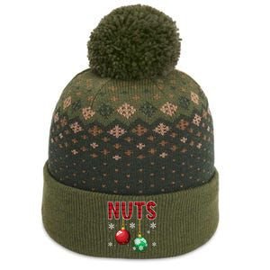 Chest Nuts Matching Chestnuts Funny Christmas Couples Nuts The Baniff Cuffed Pom Beanie